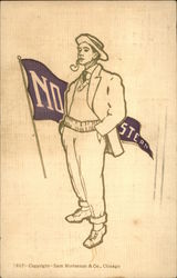 Northwestern University College Boy Evanston, IL Universities Postcard Postcard Postcard