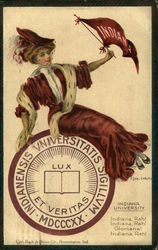 Indiana University Girls College Girls Postcard Postcard Postcard