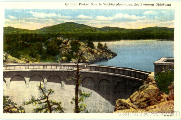 Quanah Parker Dam In Wichita Mountains Scenic Oklahoma