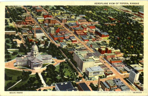 Aeroplane View Of Topeka Kansas