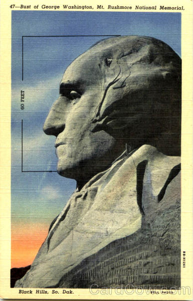 Bust Of George Washington Mt. Rushmore South Dakota