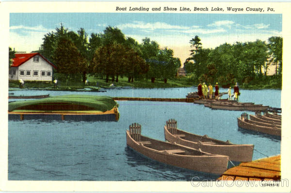 Boat Landing And Shore Line Wayne County Pennsylvania