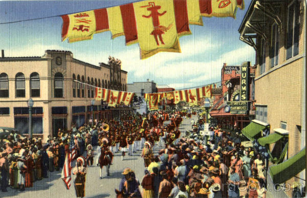 The Parade At Inter Tribal Indian Ceremonial At Gallup New Mexico