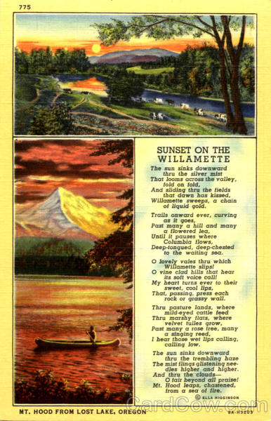 Sunset On The Willamette Scenic Oregon Sunset On The Willamette Scenic Oregon