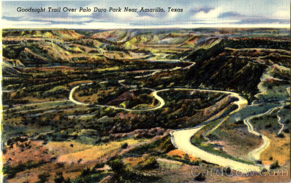 Goodnight Trail Over Palo Duro Park Amarillo Texas