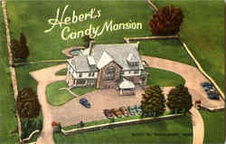 Hebert's Candy Mansion, Route 20 Postcard