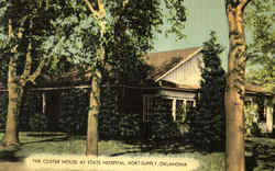 The Custer House At State Hospital Postcard