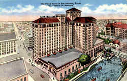 The Plaza Hotel In San Antonio Postcard