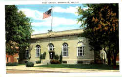 Post Office Boonville, MO Postcard Postcard