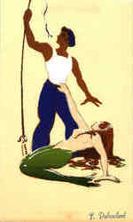 Hand Made Original Serigraph Postcard