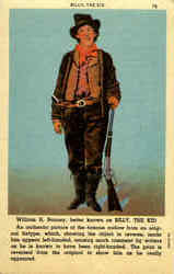 Billy The Kid Cowboy Western Postcard Postcard
