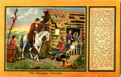 The Arkansas Traveller Art Postcard Postcard