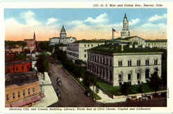 U. S. Mint And Colfax Ave Denver, CO Postcard Postcard