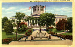 State Capitol And McKinley Memorial Postcard