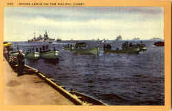 Shore Leave On The Pacific Coast Navy Postcard Postcard