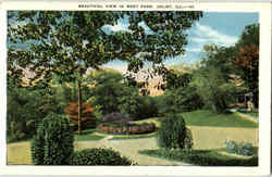 Beautiful View In West Park Joliet, IL Postcard Postcard