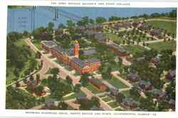 The Army Service Schools And Staff College Postcard
