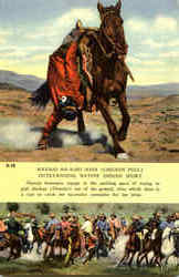 The Navajo Chicken-Pull Cowboy Western Postcard Postcard
