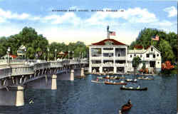 Riverside Boat House Postcard