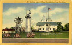Chatham Light And Coast Guard Station Cape Cod, MA Postcard Postcard