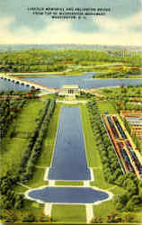 Lincoln Memorial And Arlington Bridge Postcard