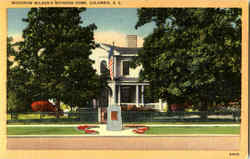 Woodrow Wilson's Boyhood Home Columbia, SC Postcard Postcard