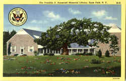 The Franklin D. Roosevelt Memorial Library Hyde Park, NY Postcard Postcard
