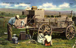 The Chuck Wagon The Cowboys Kitchen Postcard