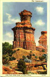 The Lighthouse Palo Duro State Park, TX Postcard Postcard