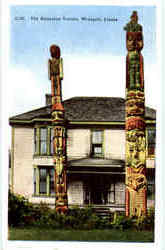 The Kadashan Totems Wrangell, AK Postcard Postcard