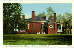 Poplar Forest Home Of Thomas Jefferson Lynchburg, VA Postcard Postcard