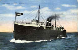 Ann Arbor Carferry Wabash Postcard