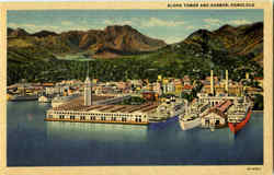 Aloha Tower And Harbor Postcard