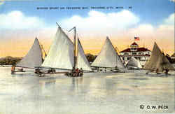 Winter Sport On Traverse Bay Postcard