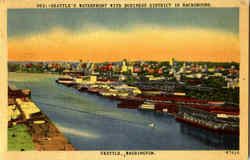 Seattle's Waterfront Washington Postcard Postcard