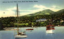 Asticou Inn From Clifton Dock Postcard