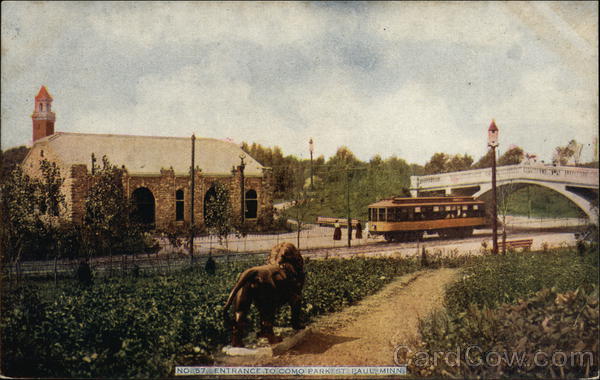 Entrance to Como Park St. Paul Minnesota
