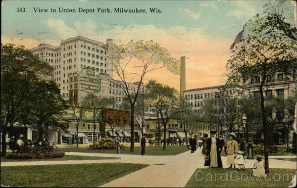 View in Union Depot Park Milwaukee Wisconsin