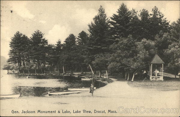General Jackson Monument & Lake Dracut Massachusetts