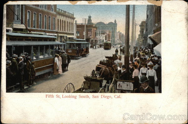 Fifth St., Looking South San Diego California