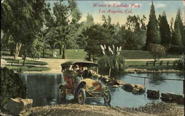 Winter in Eastlake Park Los Angeles California