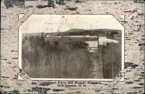 Souhegan River and Watatic Mountain New Ipswich New Hampshire