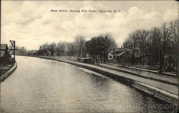 State Street, Showing Erie Canal Canastota New York