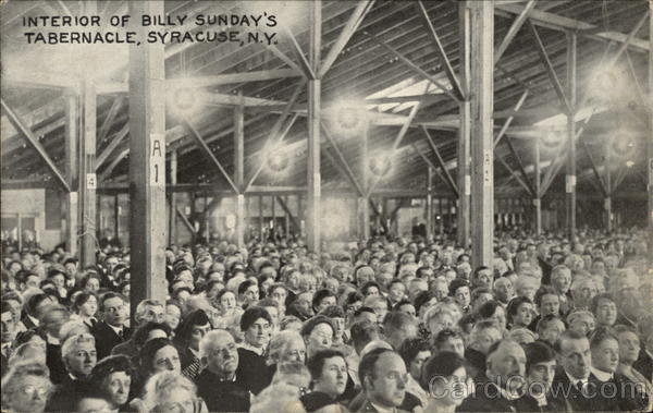 Interior of Billy Sunday's Tabernacle Syracuse New York