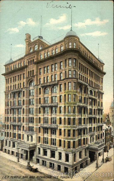 I.O.F Temple, Bay and Richmond Sts Toronto Canada Misc. Canada