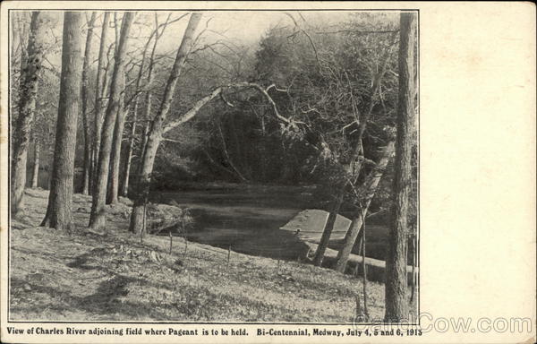 View of Charles River Medway Massachusetts