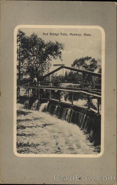 Red Bridge Falls Medway Massachusetts