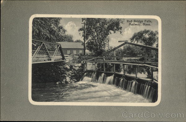 Red Bridge Falls Medway Massachusetts