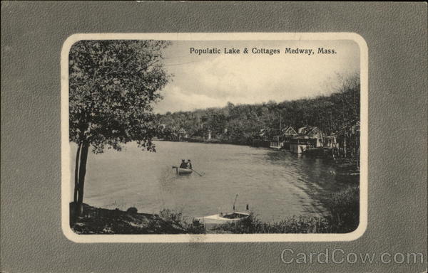 Populatic Lake & Cottages Medway Massachusetts