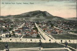 Mt. Helena From Capitol Montana Postcard Postcard Postcard